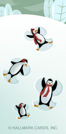 penguin snow angels lg